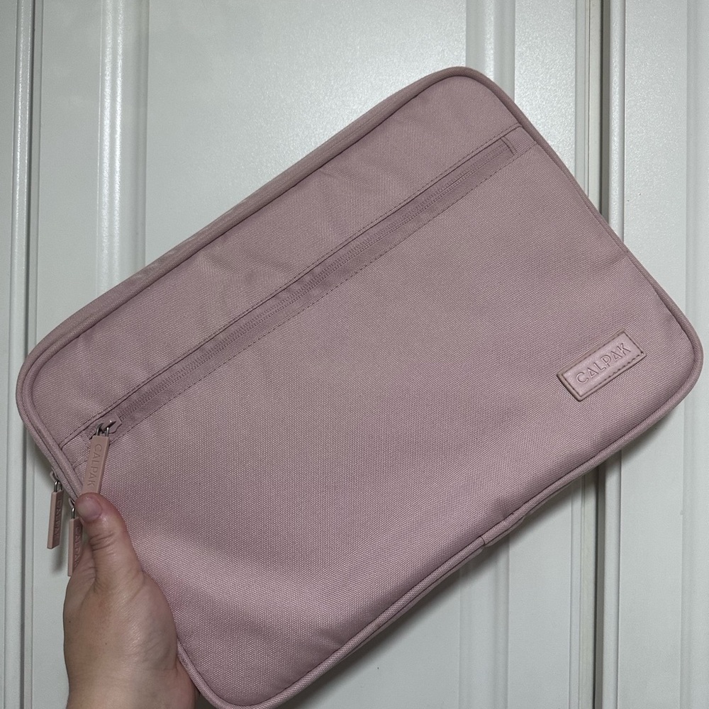 Calpak Pink Sand Laptop Sleeve